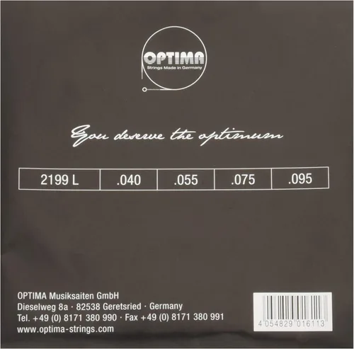 Vista 2 de Optima 2199 LS Bass GOLD Cuerdas, Escala Larga, Ligero
