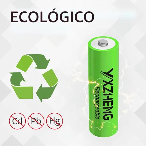 Vista 7 de 8 unids AA batería 1.2v recargable NI-MH 300mAh para exterior solar césped luz (8AA)