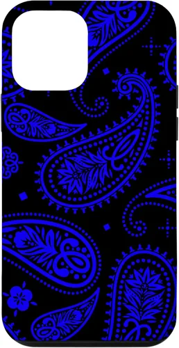 Vista 16 de Black Blue Paisley Bandana Vintage Floral Boho Pattern Case for iPhone 17