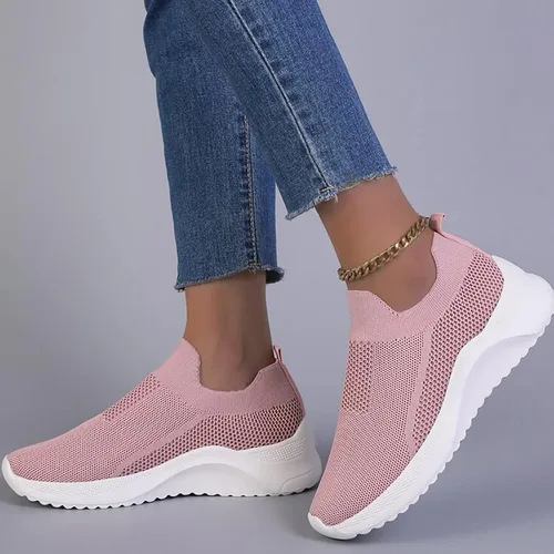 Vista 6 de Zapatos deportivos transpirables para mujer, zapatos deportivos casuales de malla para correr