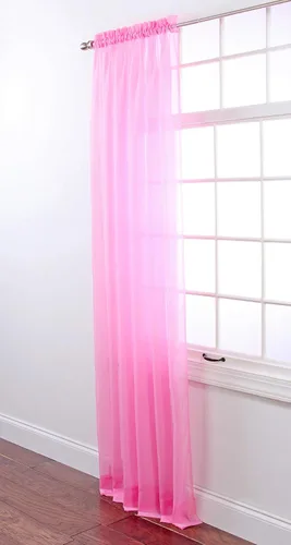 Vista 34 de Stylemaster Elegance Cenefa recta de gasa transparente, 60 x 14 pulgadas, color dorado