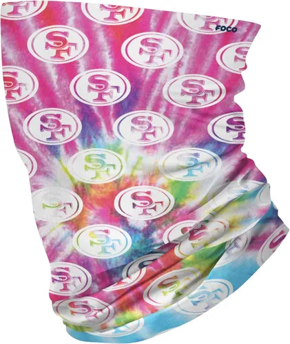 Vista 176 de FOCO NFL unisex-adult Nfl Team Logo Neck Gaiter Multiuse Mini impresión del color del equipo.