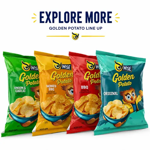 Vista 4 de Wise Snacks BBQ Kettle Patatas fritas, 0.75 onzas (paquete de 40) – barbacoa crujiente y sabrosa, sin gluten, sin OMG, papas fritas perfectas