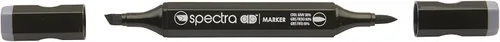 Vista 13 de AD Marker Chartpak Spectra, Tri-Nib y cepillo de doble punta, blanco antiguo, 1 cada uno (S092AD)