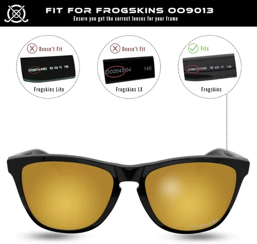 Vista 3 de SOLODAD Lentes de repuesto para gafas de sol Oakley Frogskins OO9013 polarizadas