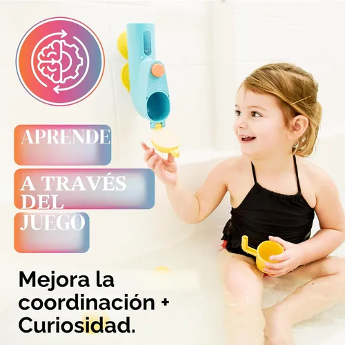 Vista 4 de Juguetes de Baño Submarino Fill N' Splash - Juguetes de Baño para Niños de 1-3-4-5 Años - Juguetes de Bañera para Niños y Niñas - Juguetes de Baño