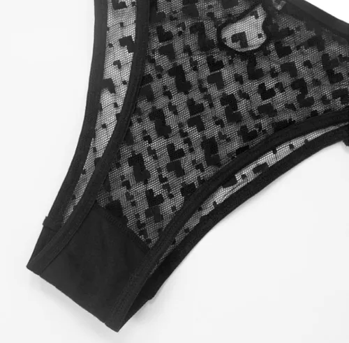 Vista 7 de Banamic Ropa interior sexy para mujer, tanga transparente sin costuras