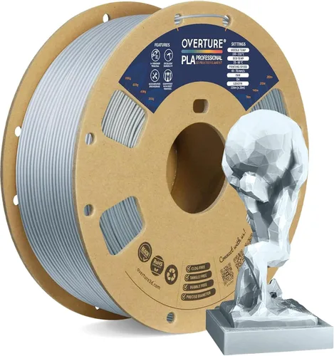 Vista 33 de Overture PLA Plus (PLA+) Filamento de 1/16 pulgadas, dureza mejorada con rollo PLA, con superficie de construcción 3D de 7.87 × 7.87 pulgadas, PLA