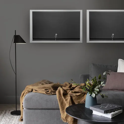 Vista 8 de JZD Armario de pared de metal con estante extraíble, armario colgante con cerradura con puerta que se abre hacia arriba, para cocina, almacén