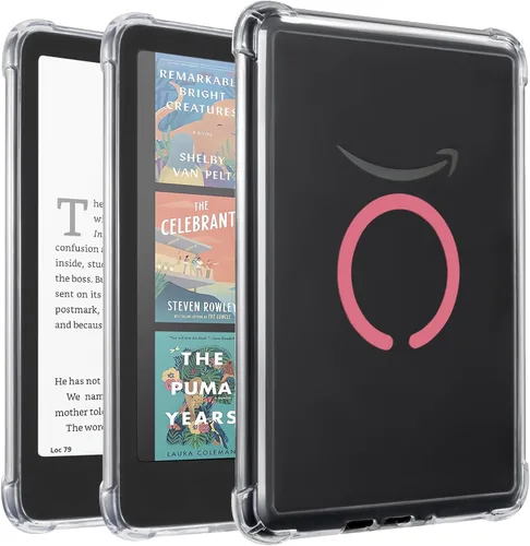 Vista 39 de iDLEHANDS Funda magnética transparente para Kindle Paperwhite de 7" de 12ª generación 2024 y Kindle Colorsoft - con AirBag compatible con iPhone