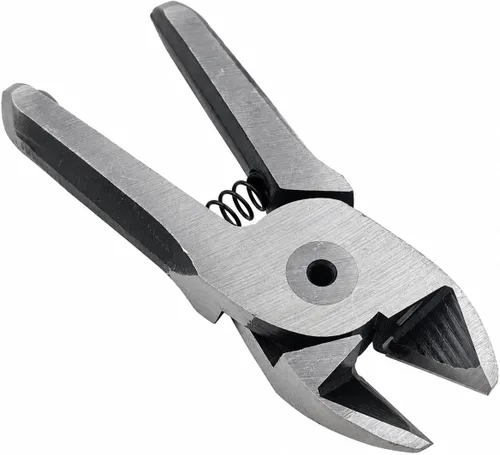 Vista 4 de Alicates de corte diagonal neumático para cuchillas de repuesto extra, cabeza de corte diagonal neumática S7P, para alambre de cobre de 0.130 in