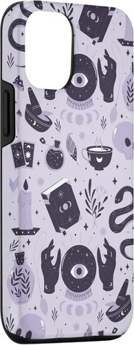 Vista 3 de Funda para iPhone 14 Witch's Essentials Pattern Witchy Design Halloween