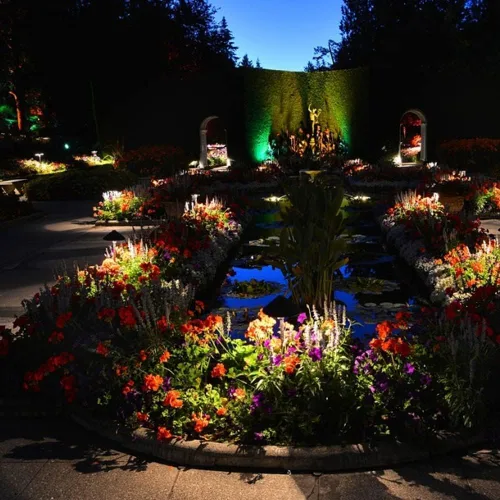Vista 8 de Cheopha MR16 Bombilla LED que cambia de color de 12 V, iluminación de paisaje, RGB 5 W, 16 colores, luces de paisajismo al aire libre de aluminio