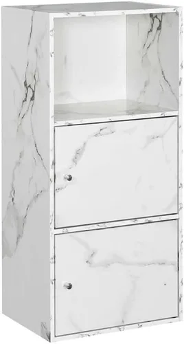 Vista 8 de Convenience Concepts Xtra Storage - Armario de 2 puertas con estante, color cereza