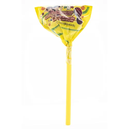 Vista 3 de MDM TAMARINDO SABOR LOLLIPOPS con SAL/CHILI 2LB 1.78OZ BOLSA