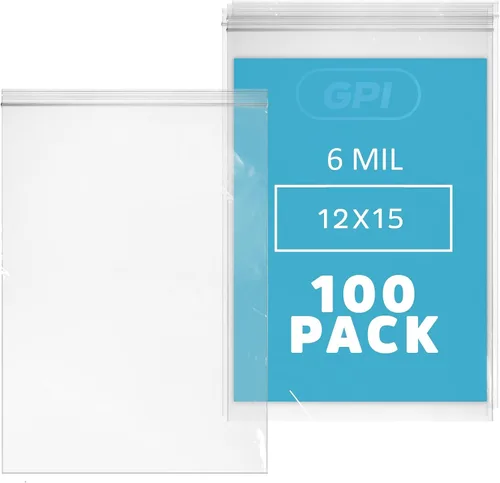 Vista 15 de GPI - 6 mil, extra resistente, bolsas de plástico transparentes con cremallera resellable de 2 x 5 pulgadas, resistentes a perforaciones, bolsas