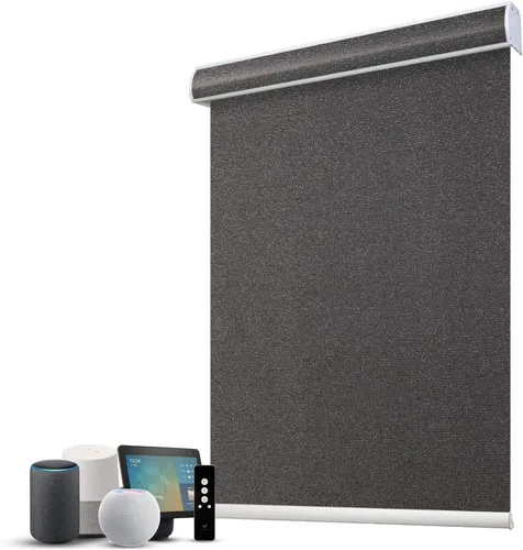 Vista 38 de SmartWings Persianas Motorizadas con Filtro de Luz, Compatible con Matter Thread Homekit Z-Wave Alexa Google, Persianas con 70% de Opacidad Safari