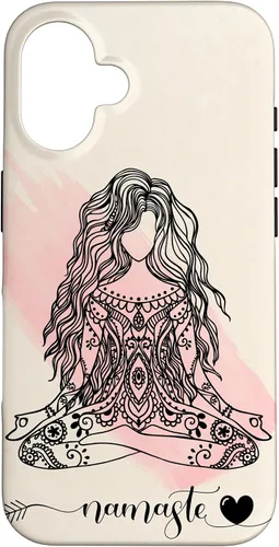 Vista 32 de Namaste Mandala Hippie Yoga Woman Meditation Spiritual Gift Case for iPhone 17
