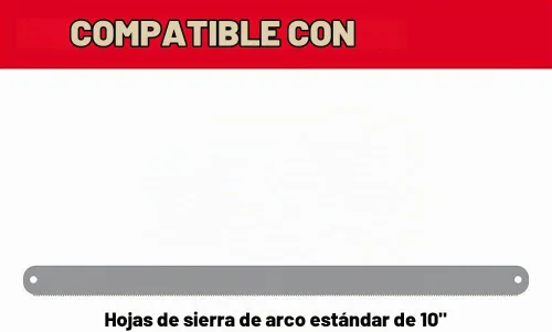Vista 4 de Milwaukee 48-22-0012 Sierra compacta de mano con cambio de hoja sin herramientas (incluye hoja de 10 pulgadas)