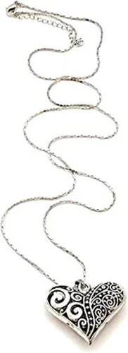 Vista 3 de Smiling Wisdom - Collar de corazón y tarjeta de felicitación - Mujer, hija, nieta, X, x