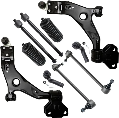 Vista 34 de Detroit Axle - Kit de suspensión delantera de 10 piezas para Chevrolet Trailblazer GMC Envoy 2004-2007 2005 2006 Soportes de brazo de control