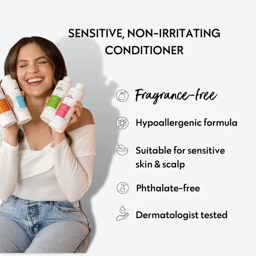 Vista 3 de No nothing Acondicionador de color para cabello teñido – Acondicionador hidratante seguro para el color – Sin fragancia, hipoalergénico