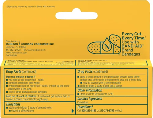 Vista 9 de Neosporin + Lidocaine First Aid Antibiotic Ointment, máxima fuerza y alivio del dolor tópico de acción rápida, protección contra infecciones de 24