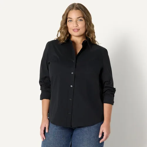 Vista 6 de Amazon Essentials Camisa de vestir con botones y popelina elástica de ajuste regular para mujer