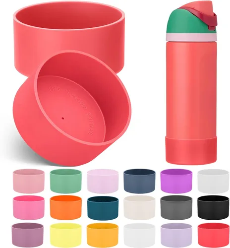 Vista 15 de Mity rain Bota de silicona 2PCS para botella de agua Owala FreeSip Malvavisco tímido