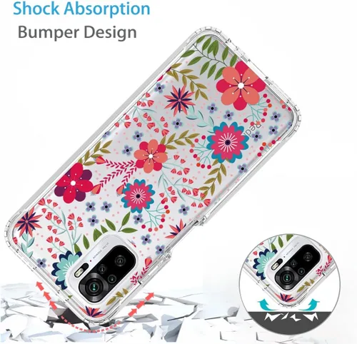 Vista 7 de Funda para Redmi Note 10 (4G)/Note 10S M2101K7BG con protector de pantalla de vidrio templado, suave 360 cuerpo completo a prueba de golpes