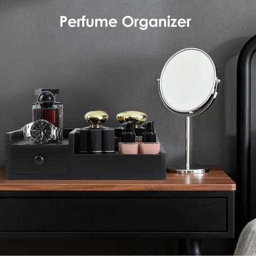 Vista 4 de Organizador de colonia para hombres, organizador de perfumes, organizadores de baño, encimera de baño, soporte de perfume, soporte de colonia