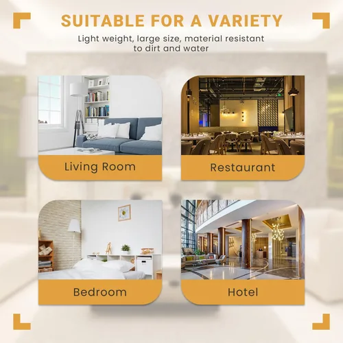 Vista 5 de Divisor de habitación, 4 paneles de madera para interiores, hecho a mano, separadores de habitación portátiles y pantallas plegables de privacidad