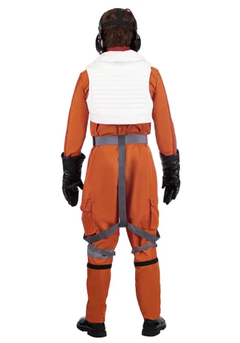 Vista 3 de Disfraz deluxe de piloto Poe Dameron para hombre de Star Wars Multicolor