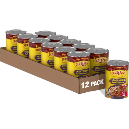 Vista 12 de Old El Paso Frijoles refritos sin grasa, 16 onzas (paquete de 12)