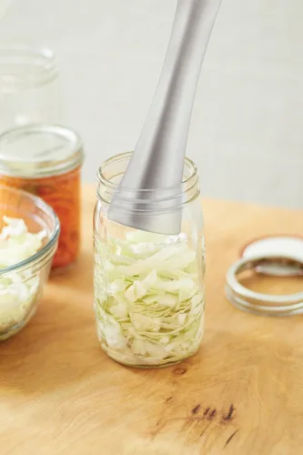 Vista 5 de Farm to Table Tamper de acero inoxidable/chucrut/Kimchee Pounder Tamper, 10" Kraut Pounder Sauerkraut Making Essential Durable Stainless Steel
