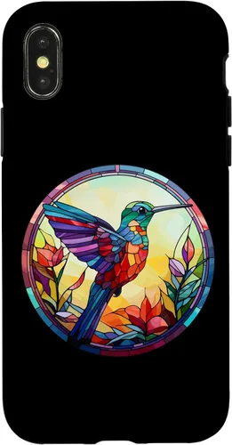 Vista 4 de Funda para iPhone 14 con diseño de colibrí lindo para amantes del pájaro del colibrí