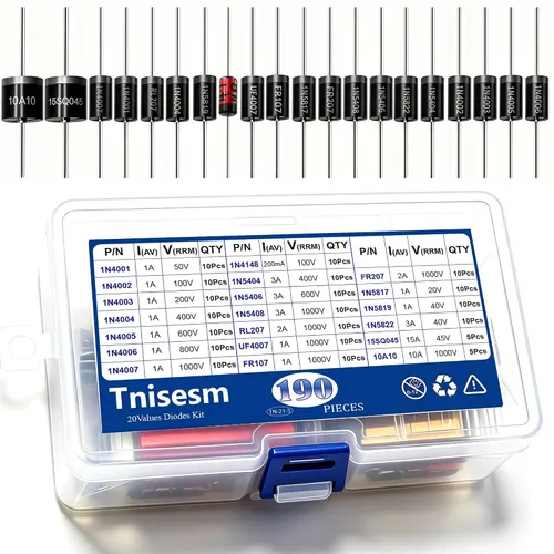 Vista 5 de Tnisesm 40 piezas 10SQ050 10A 50V Schottky diodo de bloqueo, diodo rectificador, kit axial de diodo para panel solar 10SQ050-40PCS
