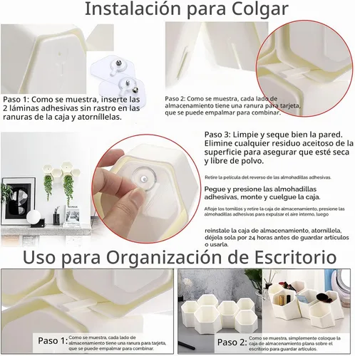 Vista 7 de BTSKY Soporte hexagonal creativo para bolígrafo, contenedor para bolígrafos, olla de cepillo, organizador de almacenamiento de escritorio combinado