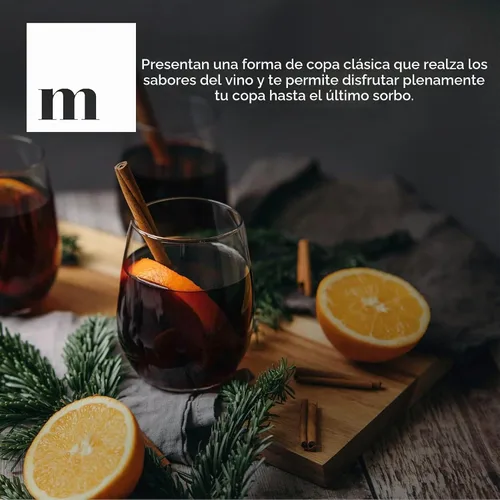 Vista 6 de Copas de Vino Sin Tallo, Juego de 4 Copas de Vino Sin Tallo de 15 onzas para Vino Tinto y Blanco, Copas de Beber con Borde Duradero Resistente al