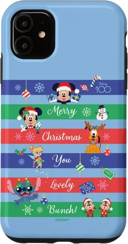 Vista 8 de Funda para iPhone 16 Disney 100 Mickey & Friends Merry Christmas You Lovely Bunch