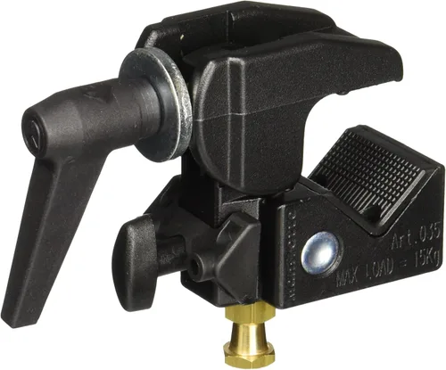 Vista 3 de Manfrotto 035RL Super Clamp con 2908 Perno Estándar - Sustituye 2900 - Negro