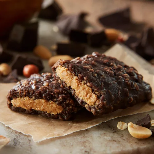 Vista 4 de CLIF Barra de mantequilla de nuez – Mantequilla de maní de chocolate – Barras energéticas rellenas – Sin OMG – USDA Orgánico – A base de plantas