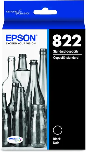 Vista 2 de Epson T822 DURABrite Ultra Ink Cartucho negro de capacidad estándar (T822120-S) y T822 DURABrite Ultra - Tinta de capacidad estándar Magenta