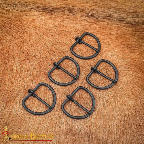 Vista 6 de Lord of Battles Hebillas medievales Hebillas históricas Hebilla de cinturón de latón ideal para recreación, eventos medievales, SCA, LARP