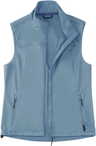 Vista 3 de baleaf Chaleco ligero Softshell sin mangas para mujer, resistente al viento, cuello alto con bolsillos con cremallera, correr, senderismo, golf