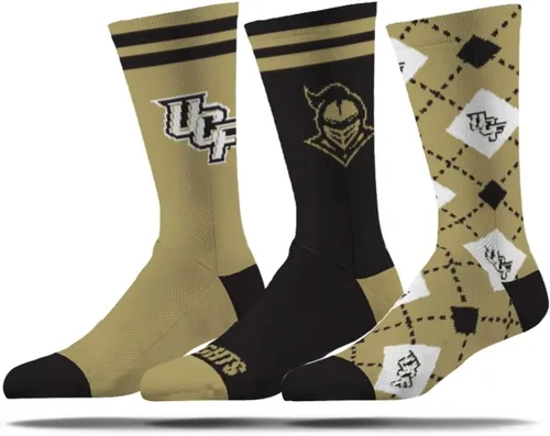 Vista 8 de Strideline Calcetines de vestir de la NCAA para hombre, colección Campus, paquete de 3, talla única