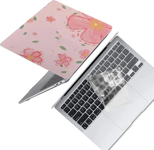 Vista 12 de Funda protectora de plástico para MacBook Air de 11 pulgadas 2015-2010 modelo A1465 A1370, funda protectora de plástico para portátil y cubierta