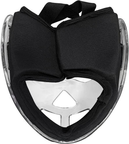 Vista 3 de Máscara facial de hockey sobre césped Clear FORCE Protección transparente para esquinas de penalti, colores disponibles, negro, blanco, azul