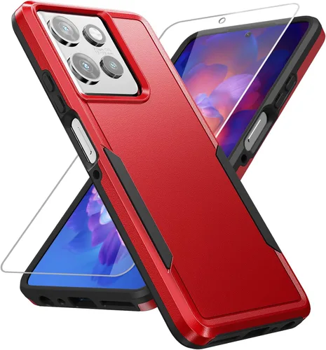 Vista 9 de Funda para Moto G Stylus 5G 2022, con Protector de Pantalla, [Probada contra Caídas de Grado Militar] Funda Protectora de Servicio Pesado Resistente