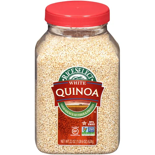 Vista 10 de RiceSelect Quinua tricolor, grano entero, sin gluten, sin OMG, vegano, tarros de 22 onzas, 4